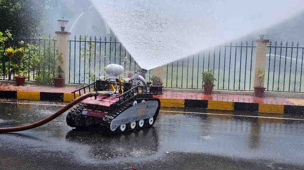 Krushna Fire Fighting Show - Club First Robotics