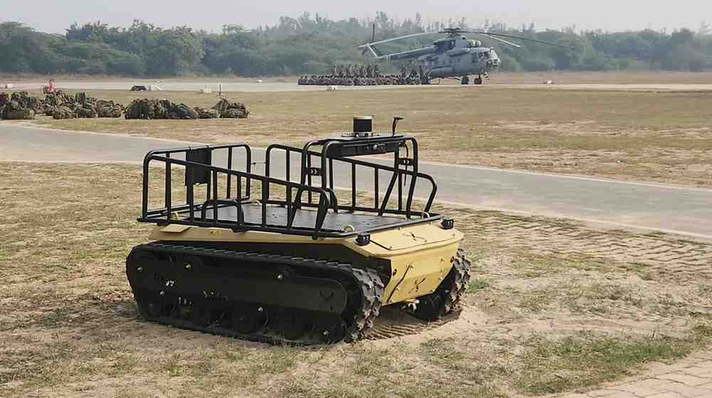 Dagger-X UGV on military ground - Club First Robotics