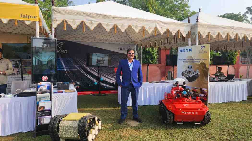 Xena UGV and Xena Fire Fighting on jaipur event - Club First Robotics