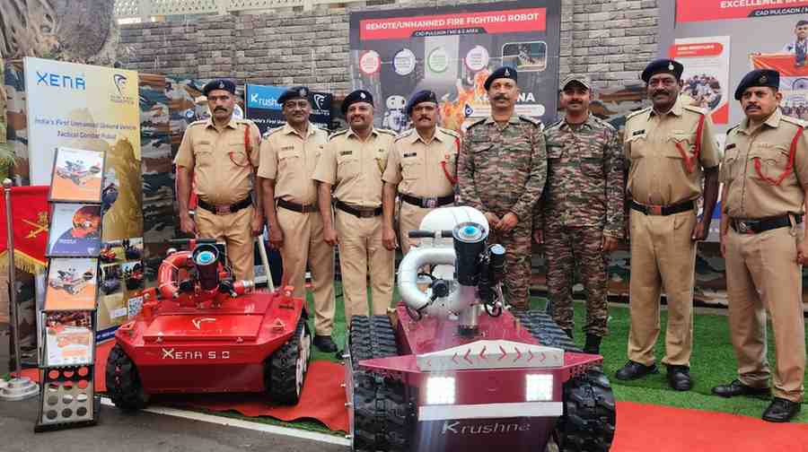 Xena fire fighting and Krushna Fire Fighting with Police - Club First Robotics