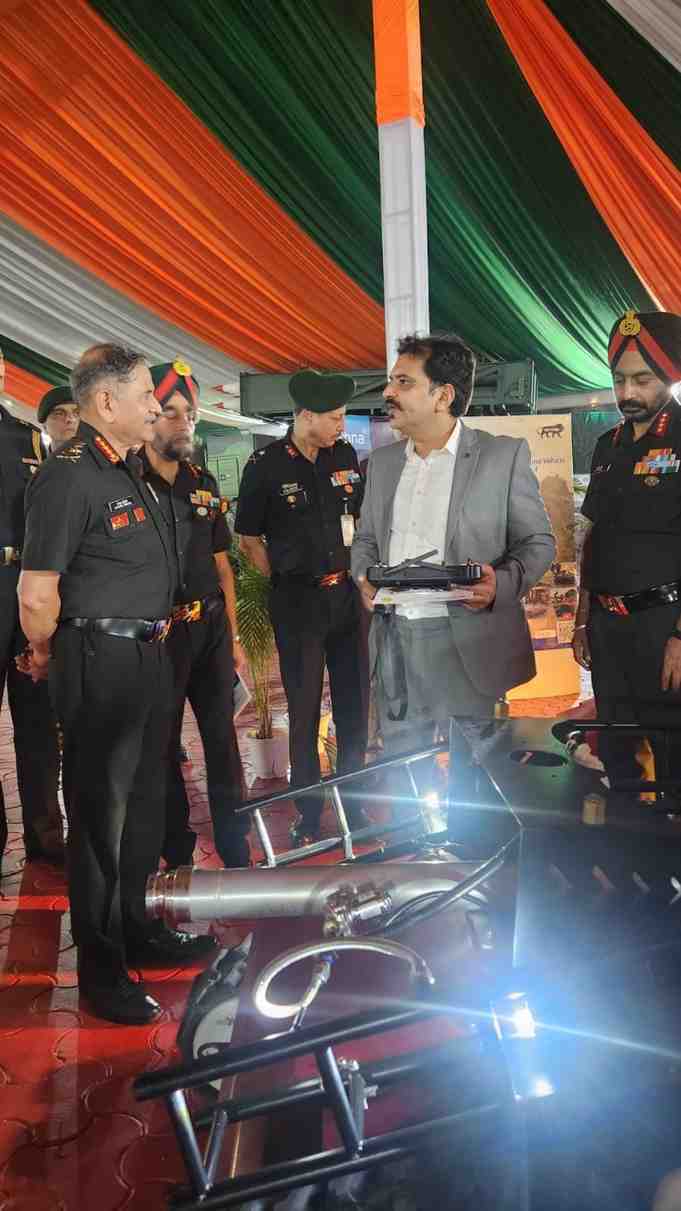 Krushna Fire Fighting with Lt Gen Dhiraj Seth - Club First Robotics