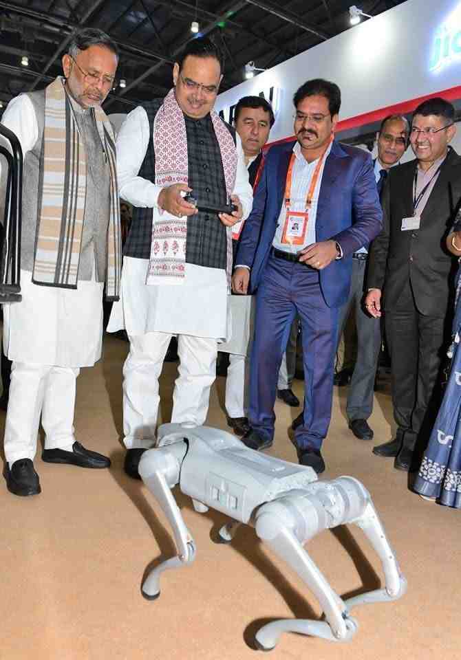 robotic dog with CM Bhajanlal Sharma - Club First Robotics