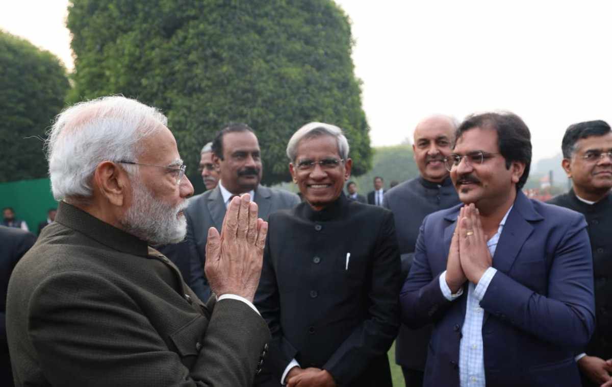 Bhuvneshwar mishra with PM Narendra Modi - Club First Robotics