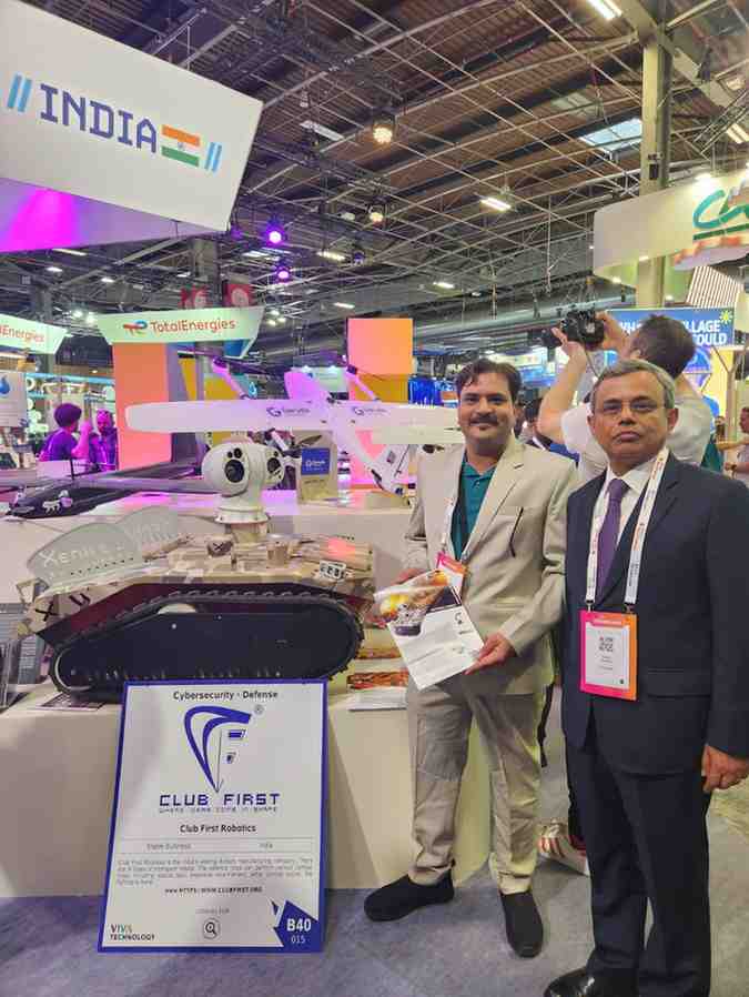 Club First Robotics Tactical Combat Robot at Vivatechnology 2023, Paris - Club First Robotics News